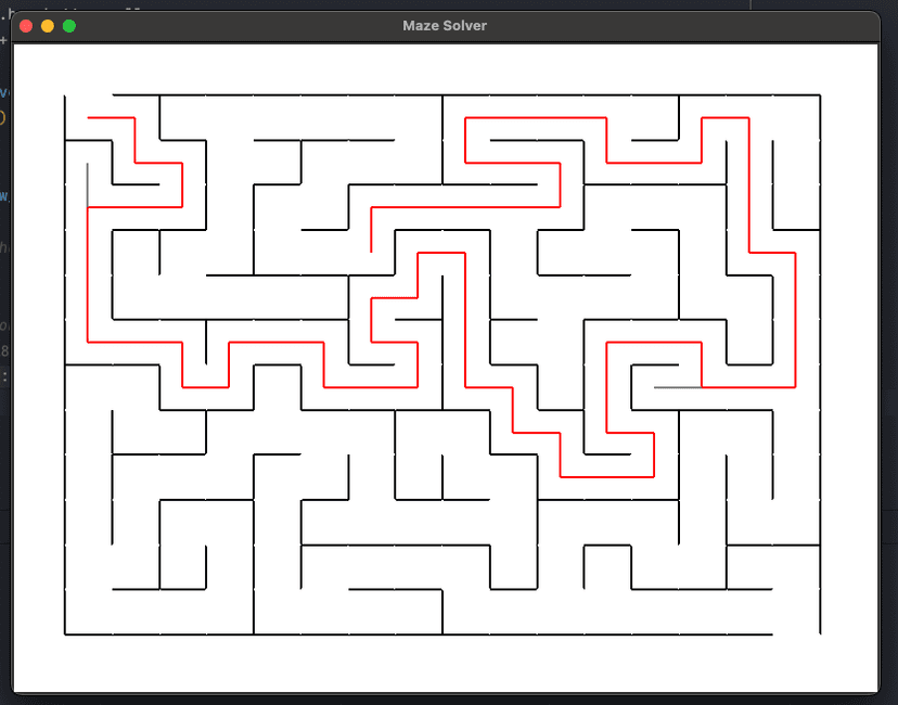 An image of the Maze Solver - Python project.
